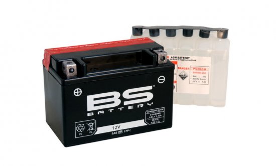 Akumulators bez apkopes - maks. 20° slīpums BS-BATTERY BTZ7S-BS (YTZ7S-BS)